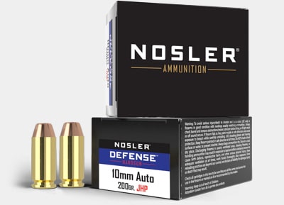 Nosler 10mm 200gr JHP DEFENSE