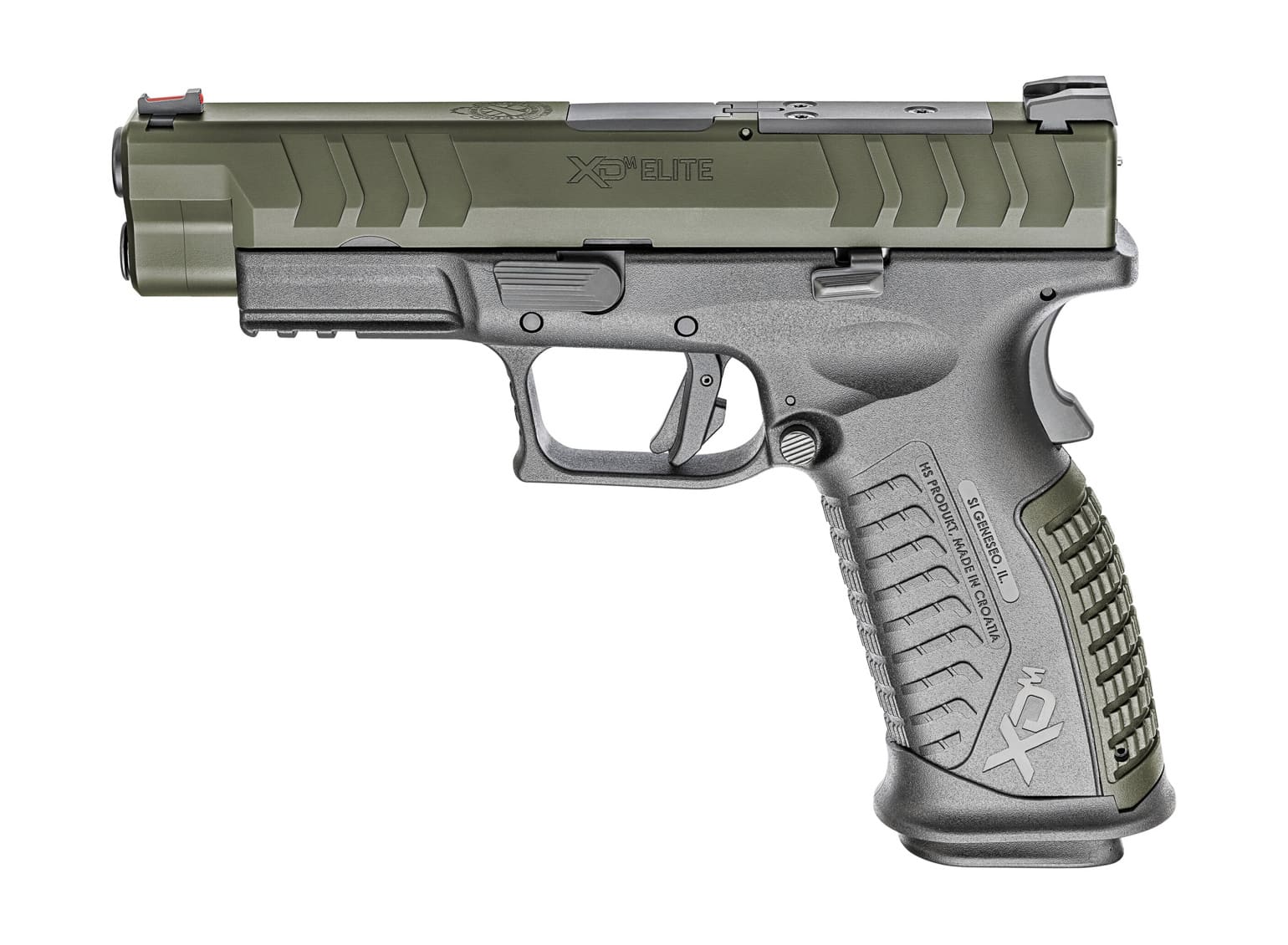 xd-m elite 9mm od green pistol
