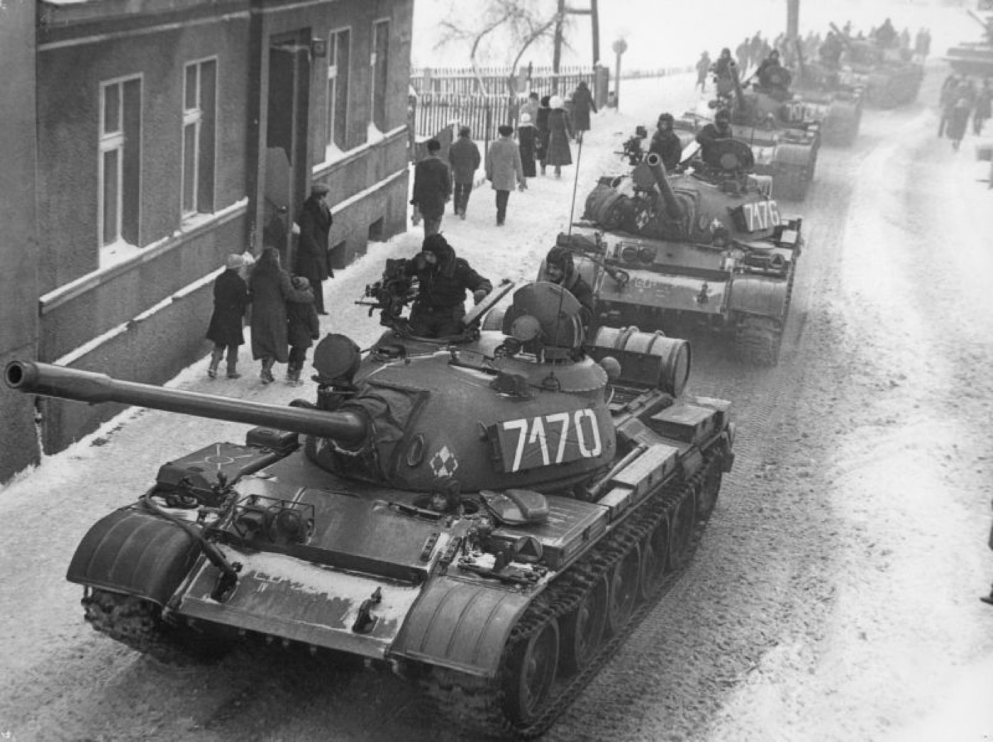 polish t-55 tanks during martial law