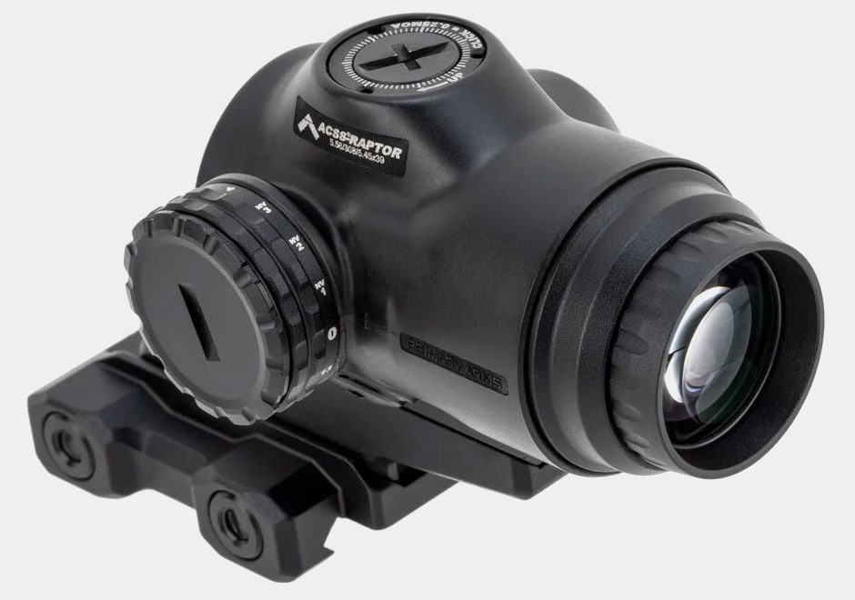 Primary Arms SLx 3X MicroPrism Scope, Green Illuminated ACSS Raptor Reticle