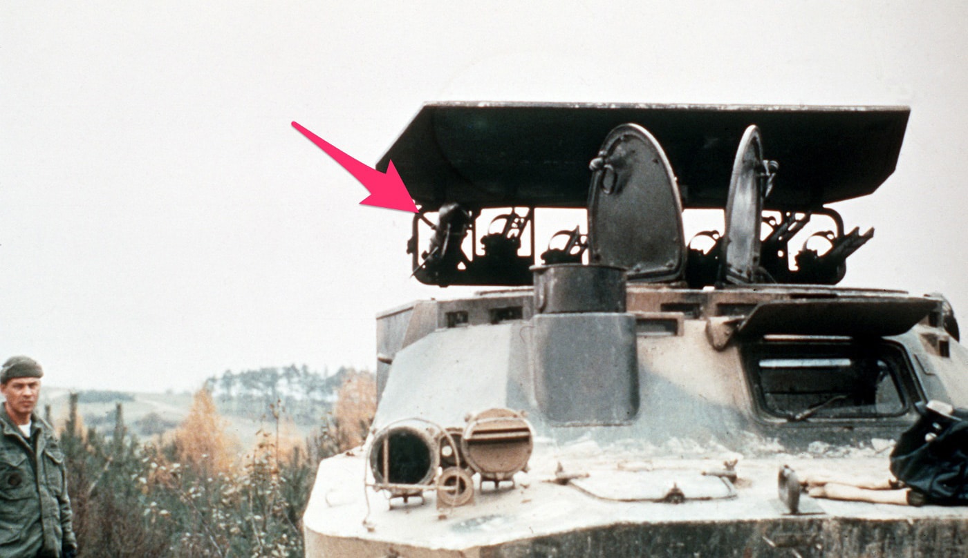 sagger at-3 mounted to brdm-2 armored car