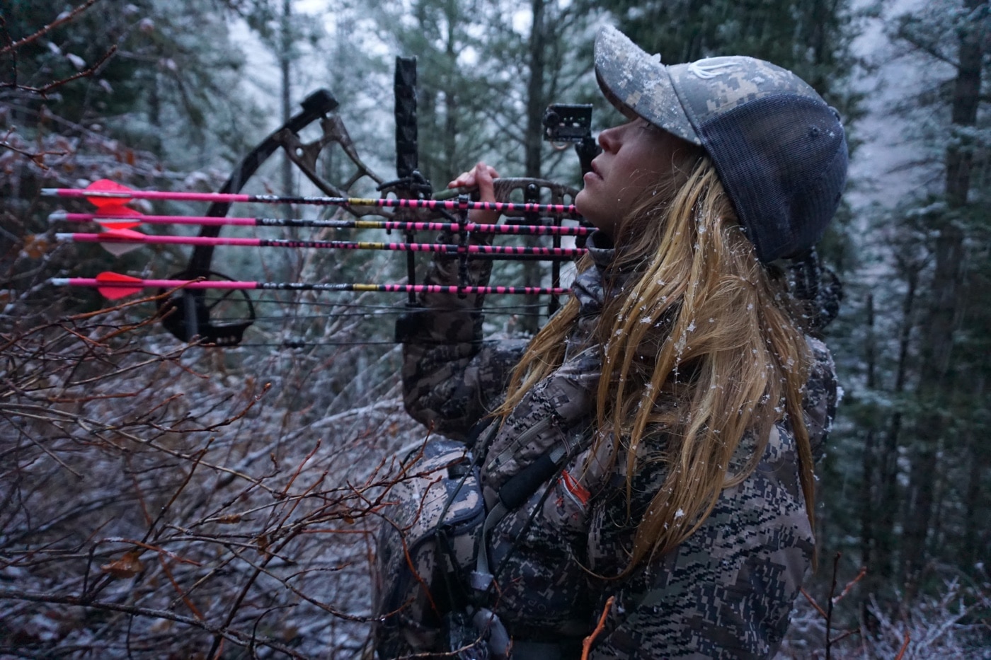 self guided bow hunting in winter