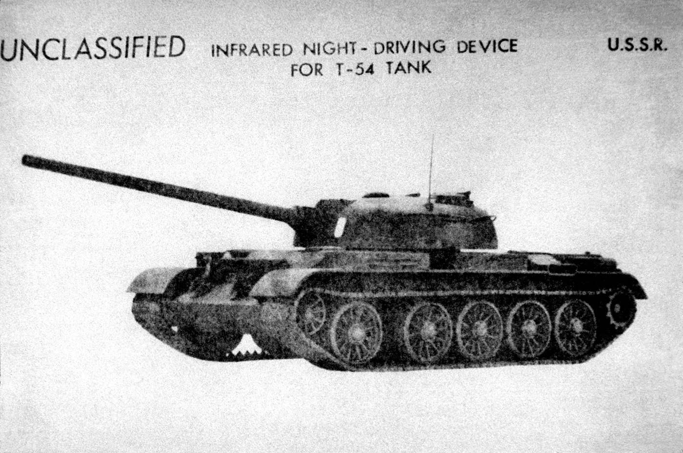 spy photo of t-54 with night vision gear