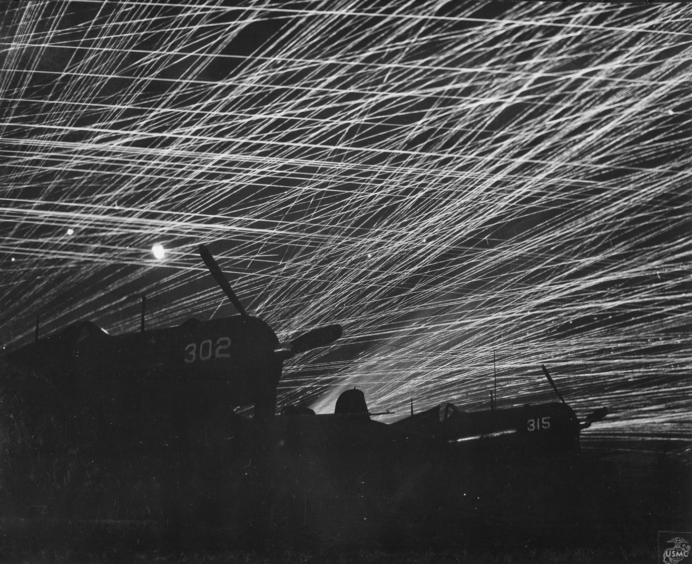 anti aircraft fire over yontan field