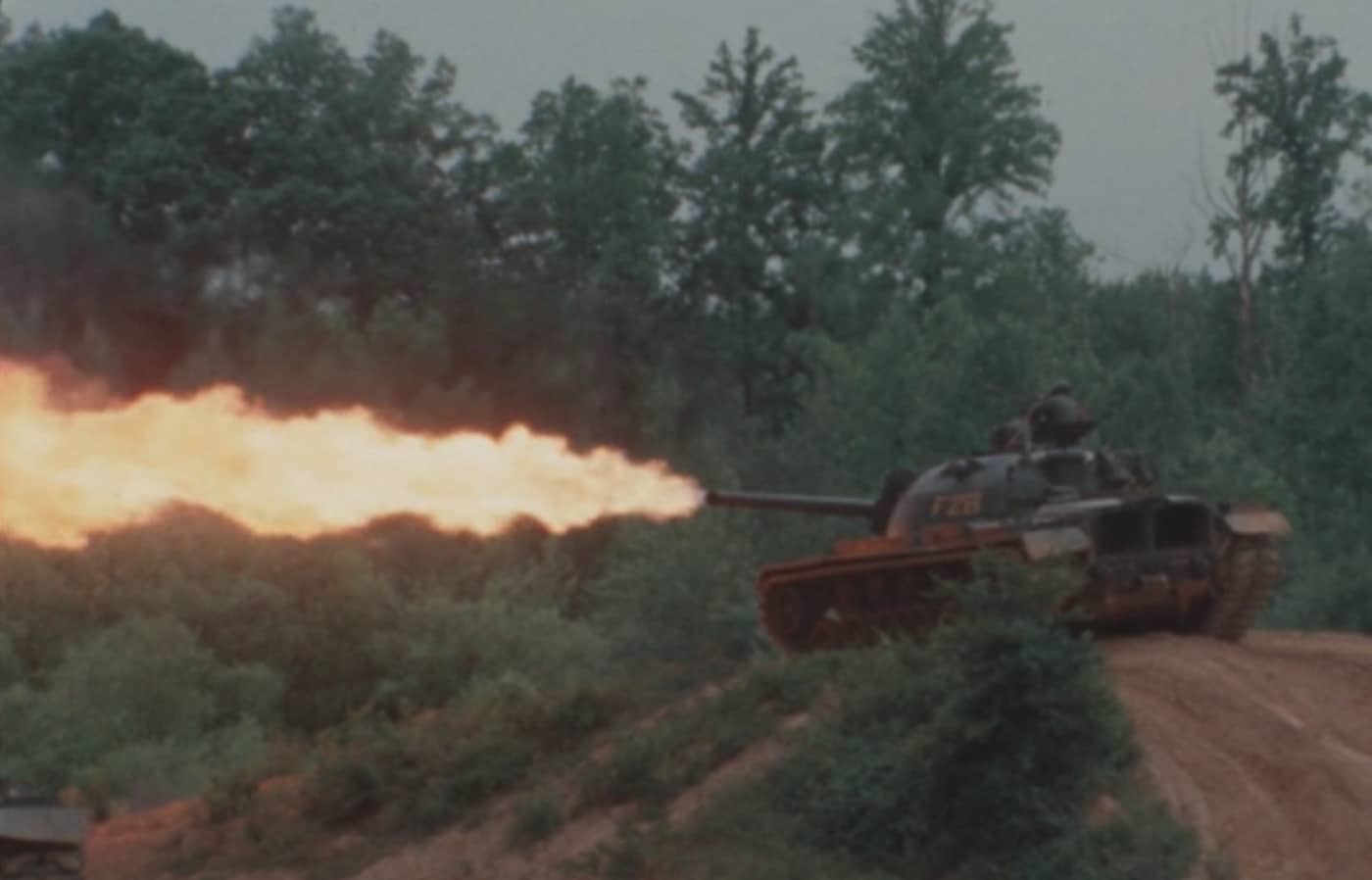 m67 zippo flame tank demonstration