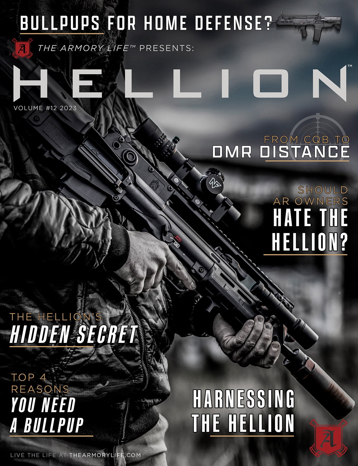 Cover for The Armory Life Digital Magazine Volume 12: Hellion