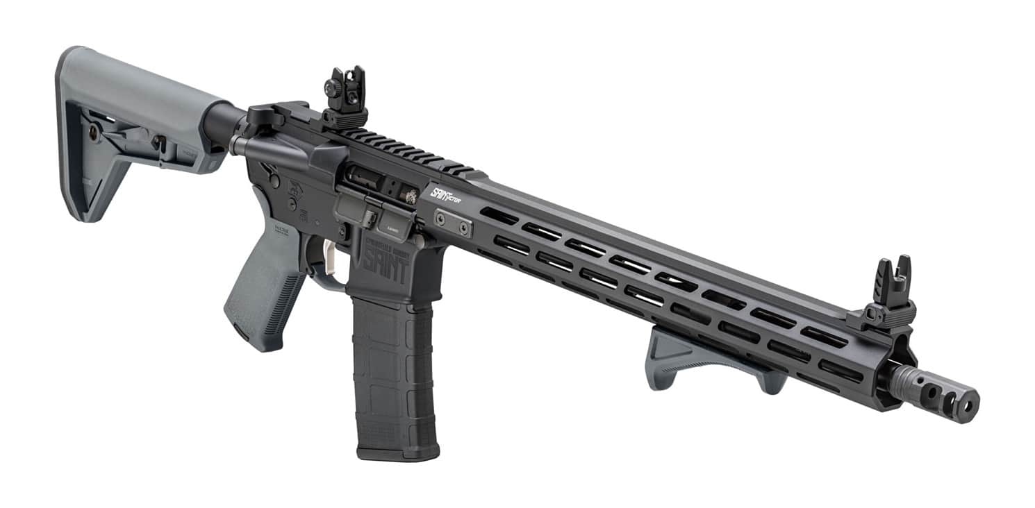 saint victor ar-15 rifle tactical gray