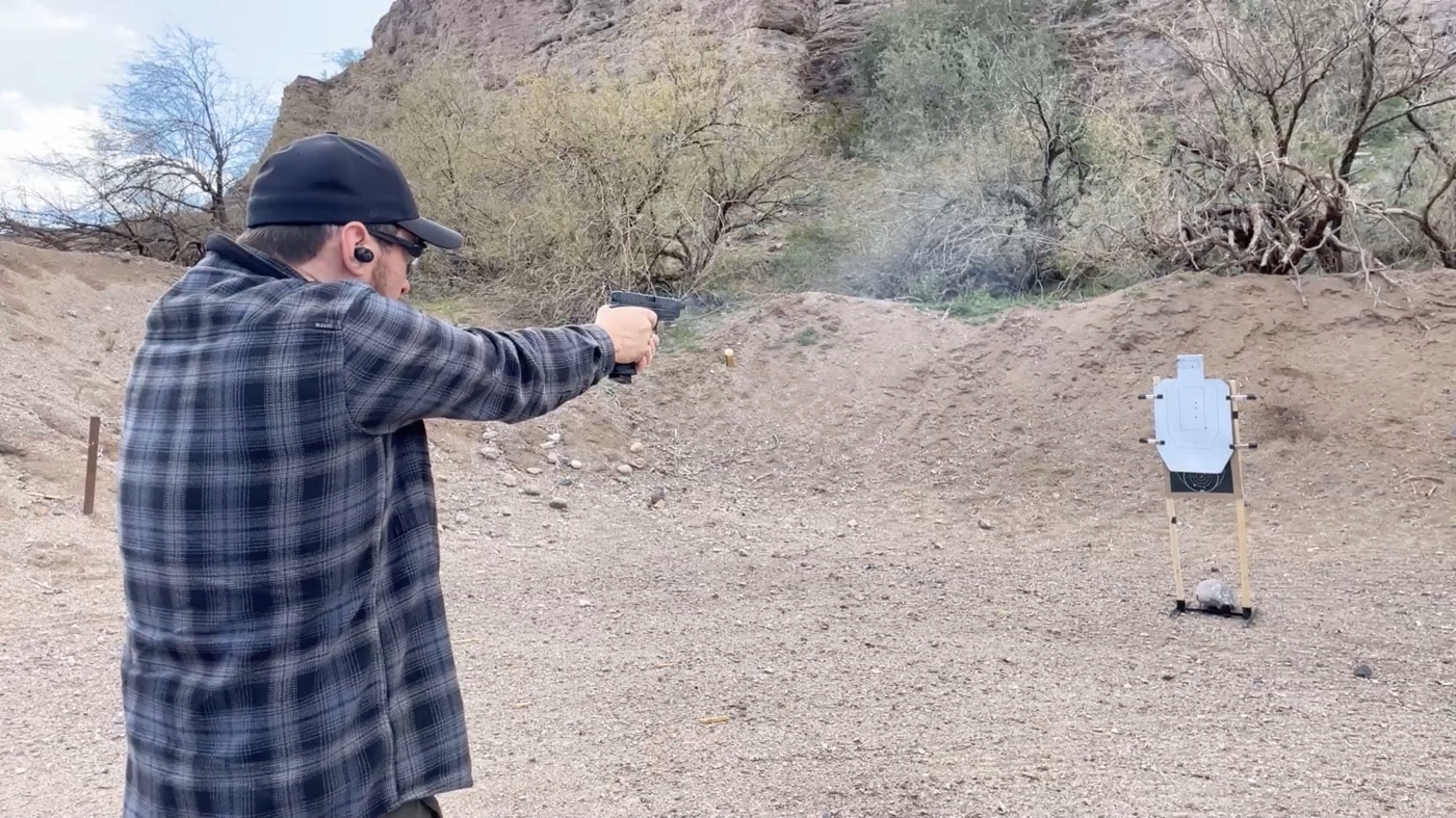 author shooting the infinity targets