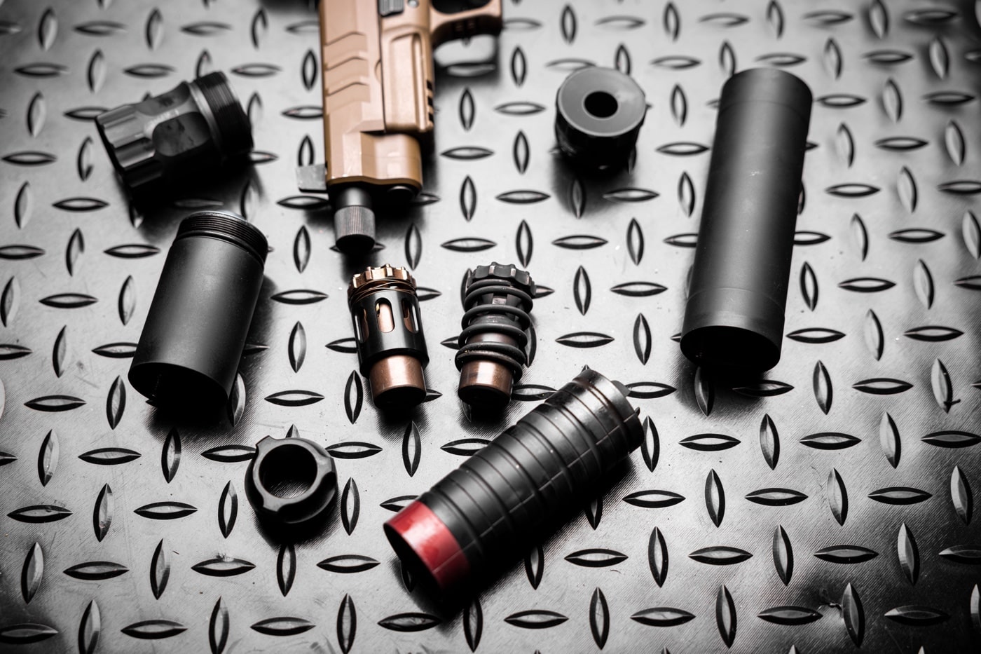 disassembled banish 45 suppressor