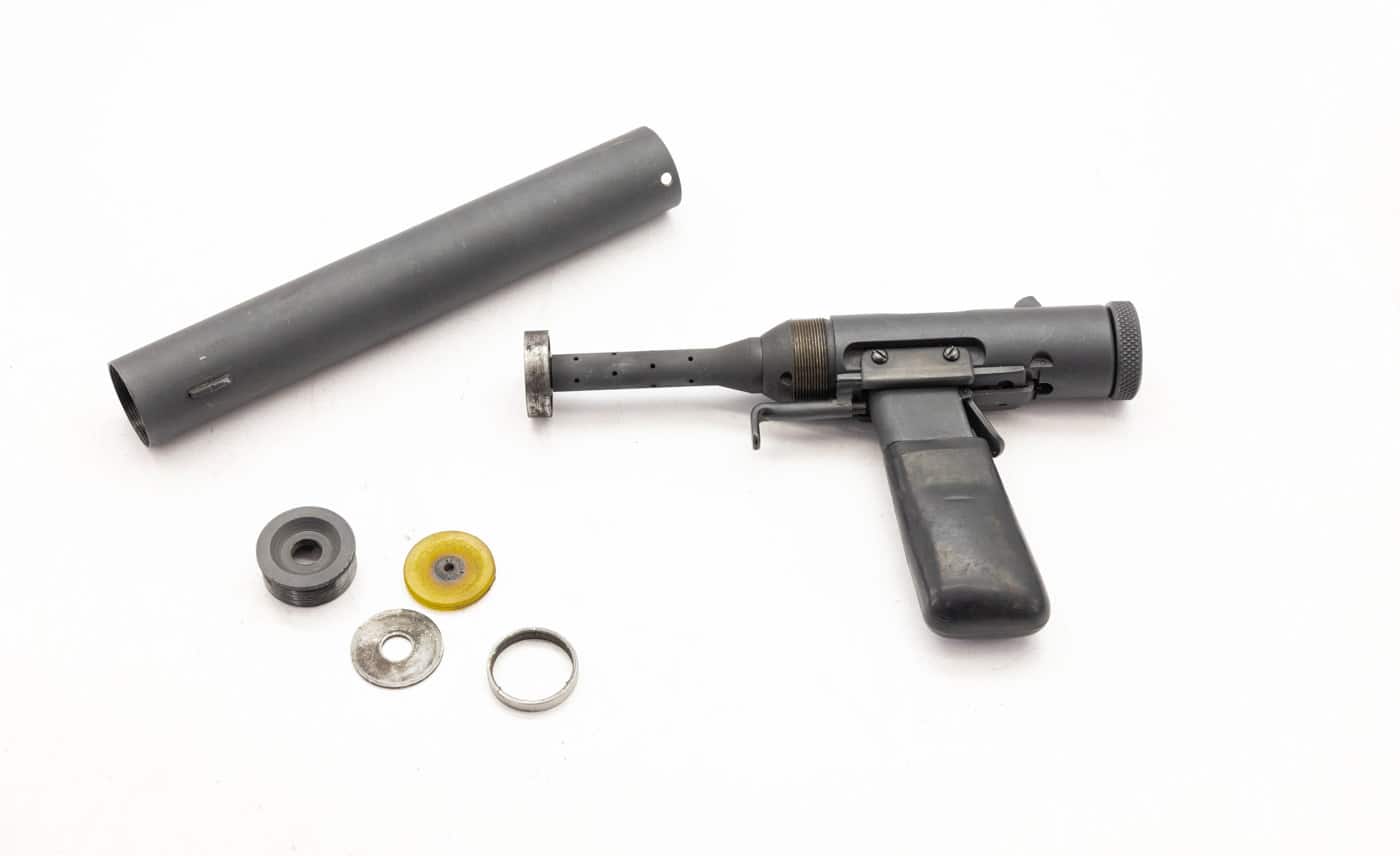 disassembled welrod pistol