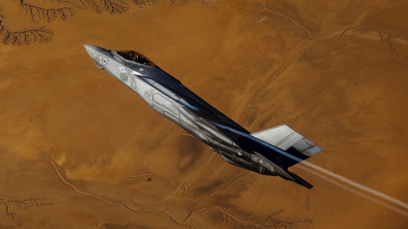 f-35a lightning ii tactical fighter in training