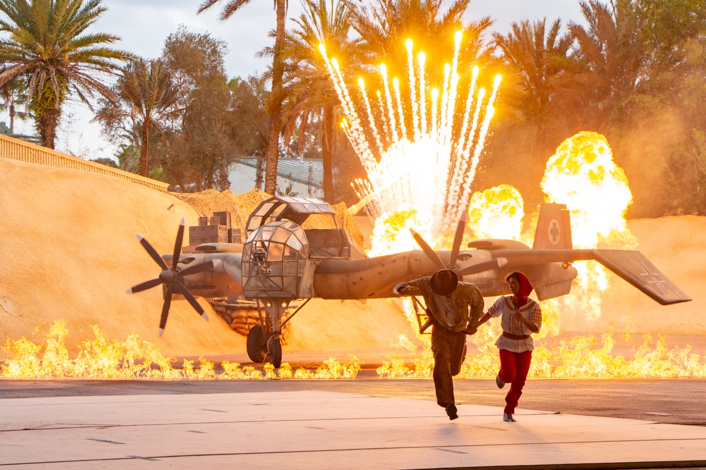 german flying wing from indiana jones epic stunt spectacular