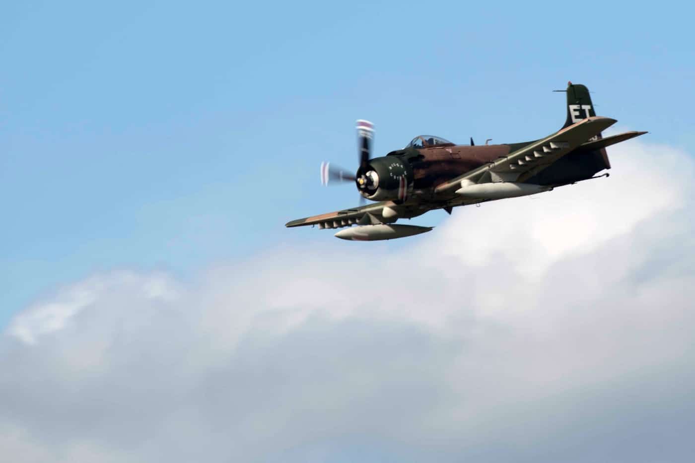 a-1 skyraider in flight