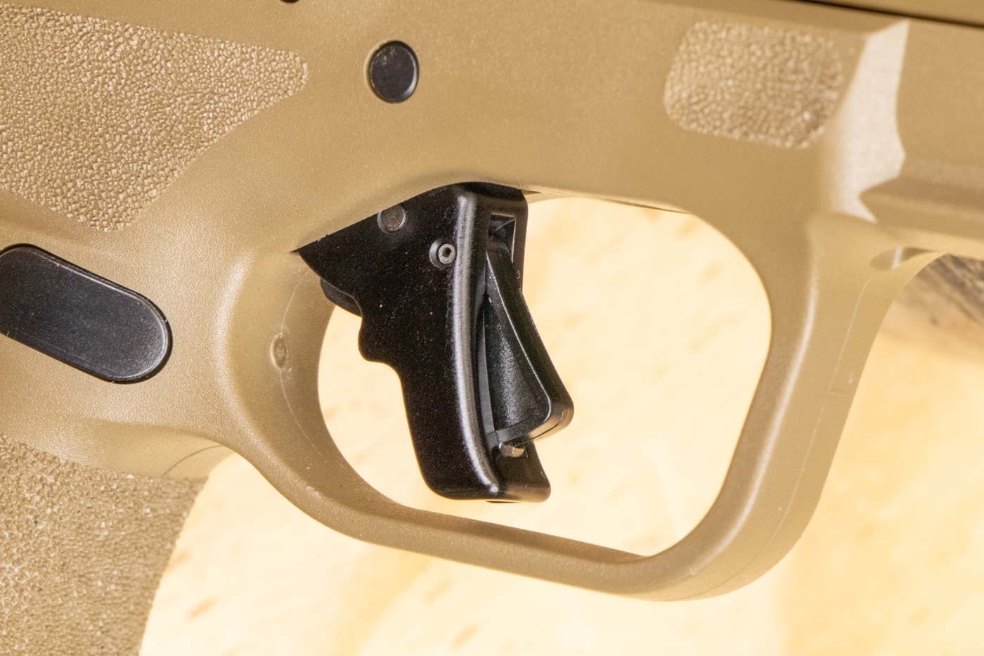 apex tactical trigger installed in a hellcat pistol