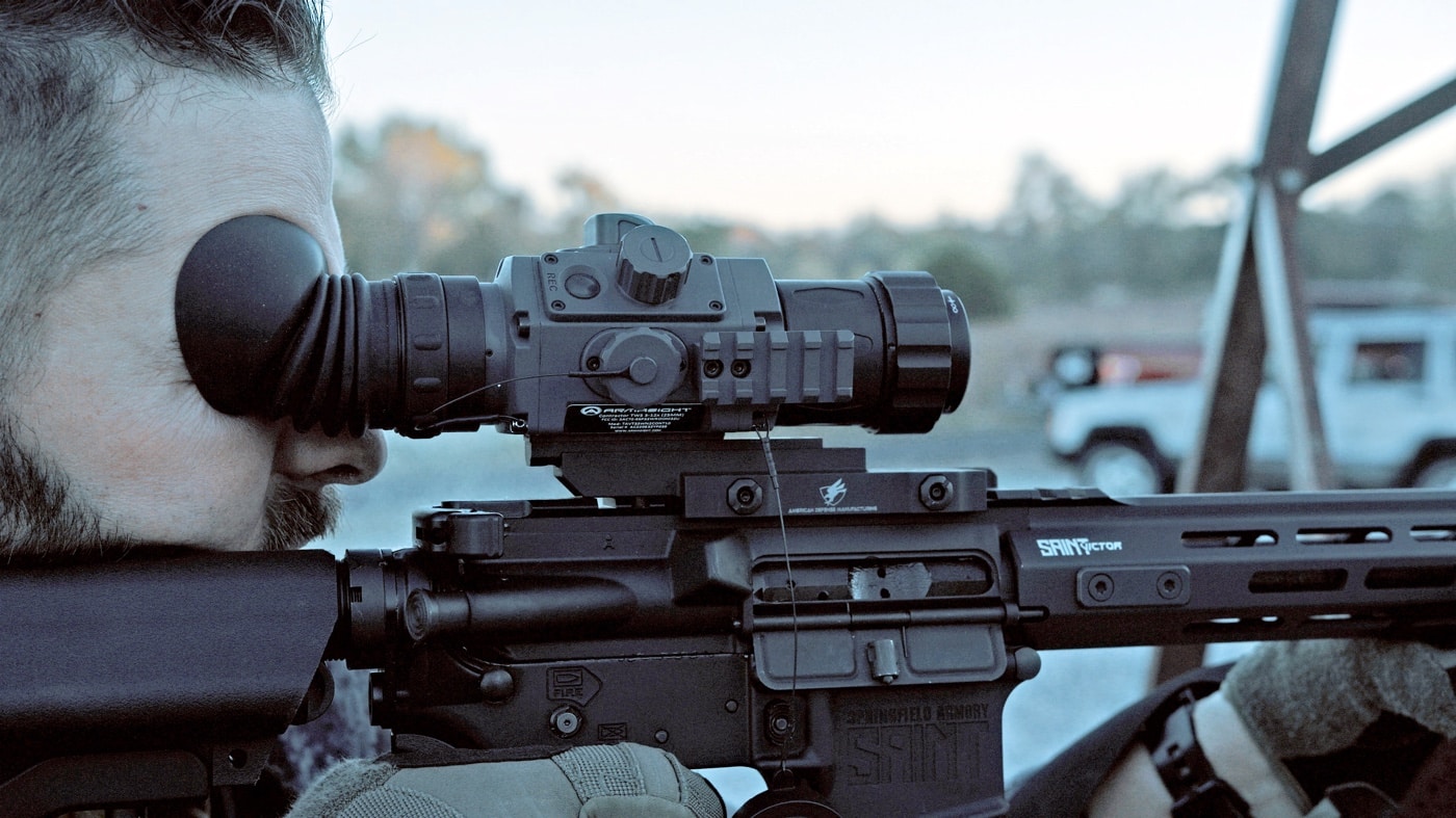 armasight contractor 320 thermal scope range testing