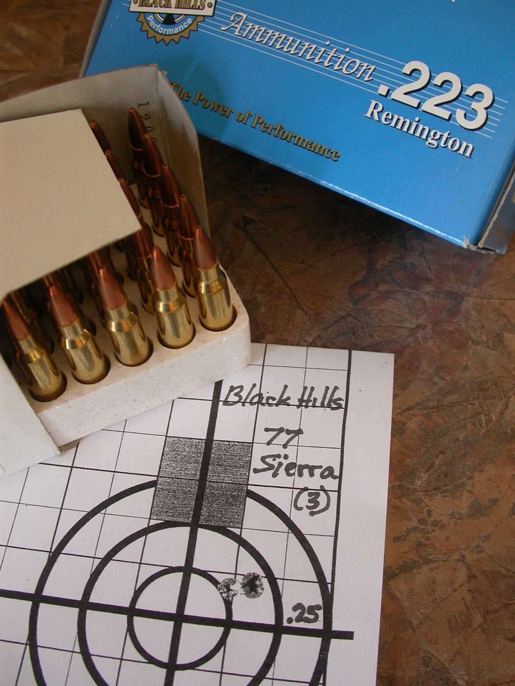 black hills ammo with target