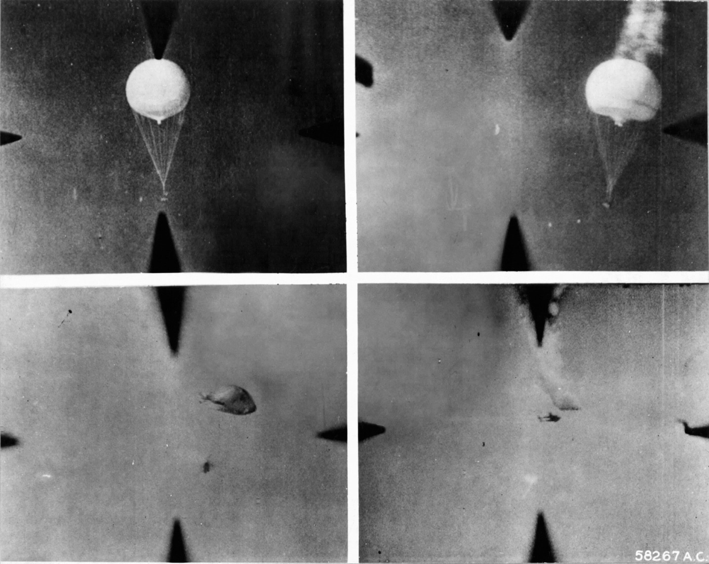 fu-go japanese balloon bomb shot down by p-38