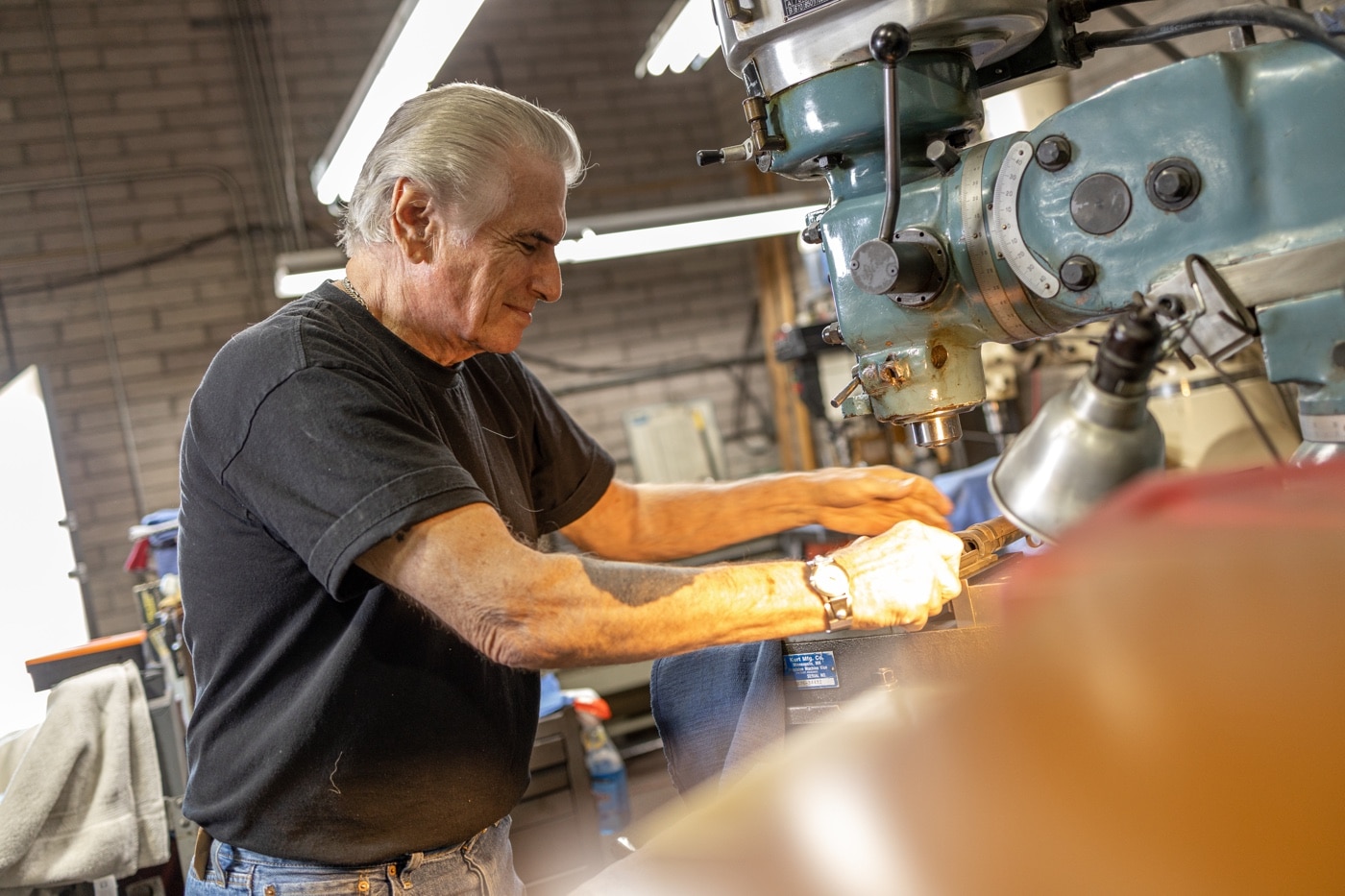 ron smith working on a m14 receiver