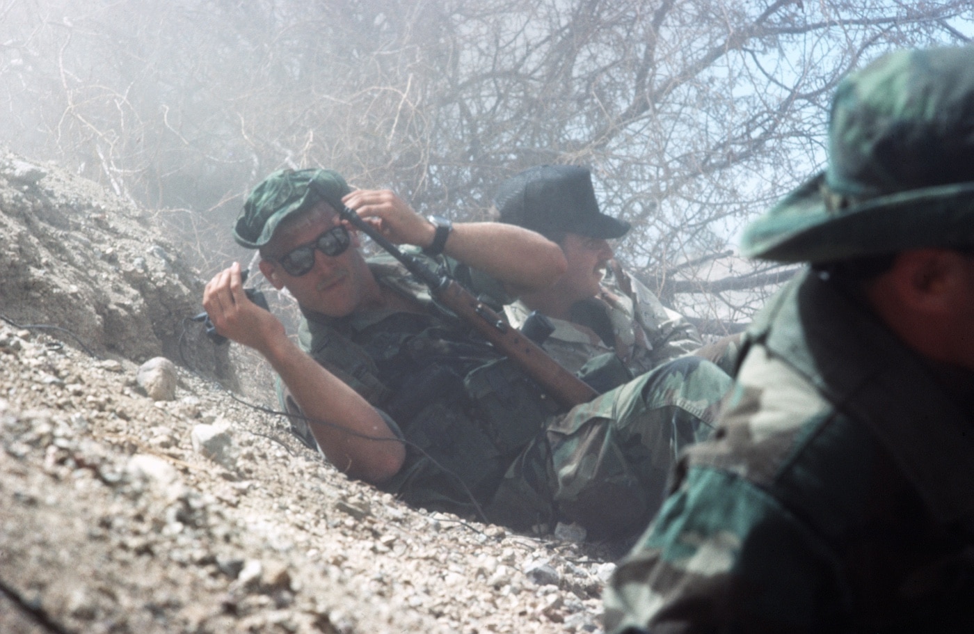 us navy seal detonates a claymore