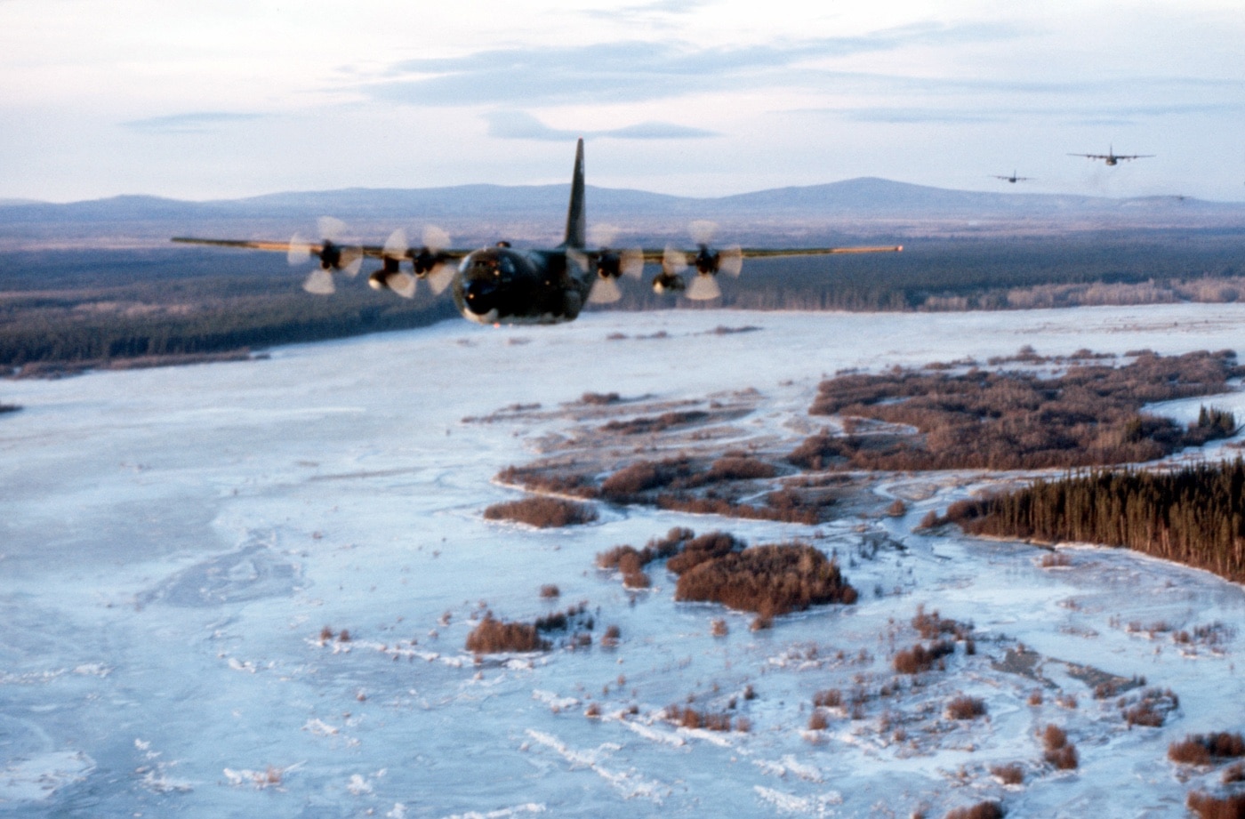 ac-130 firing range practive in exercise brim frost 1981