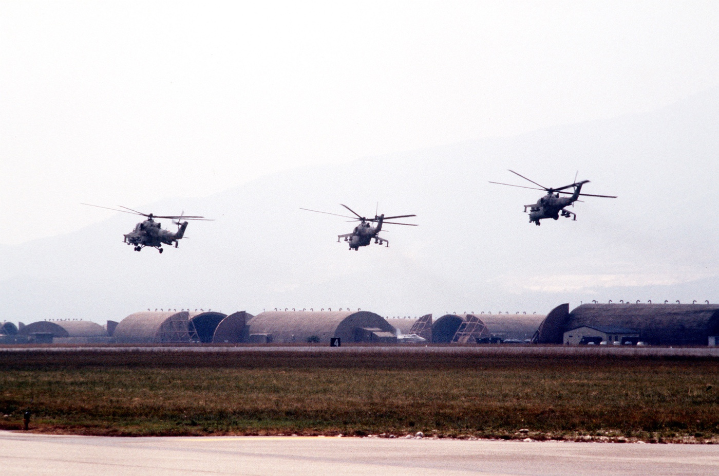 czechoslovakian mi-24 hind helicopters