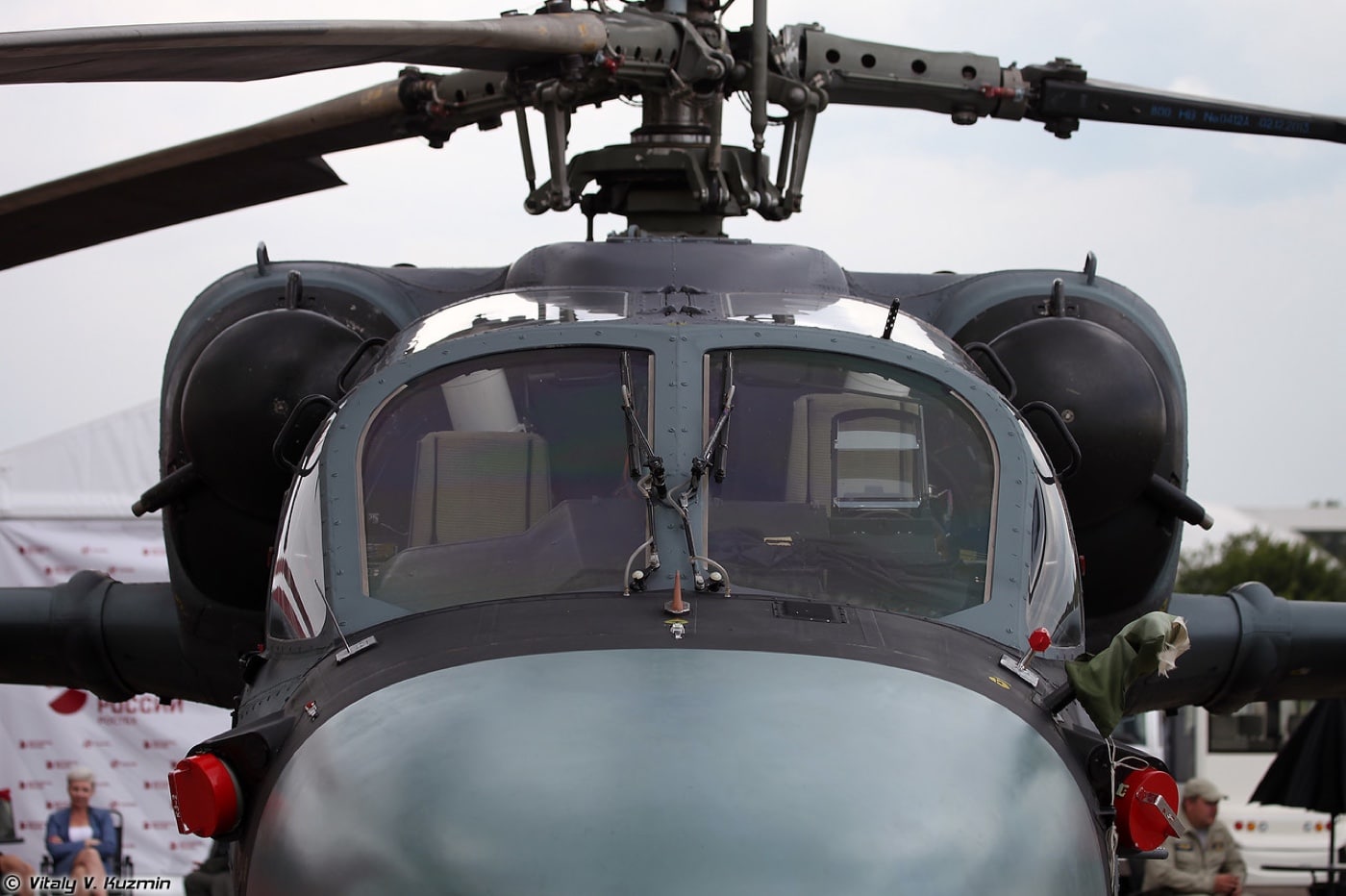 exterior view of Ka-52 cockpit