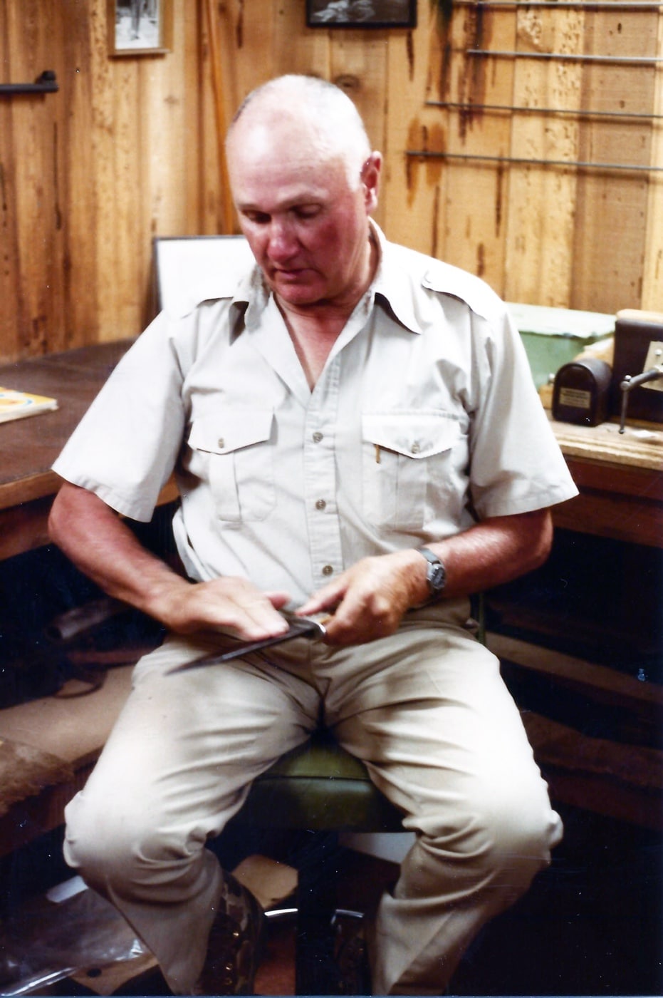 jeff cooper with a knife