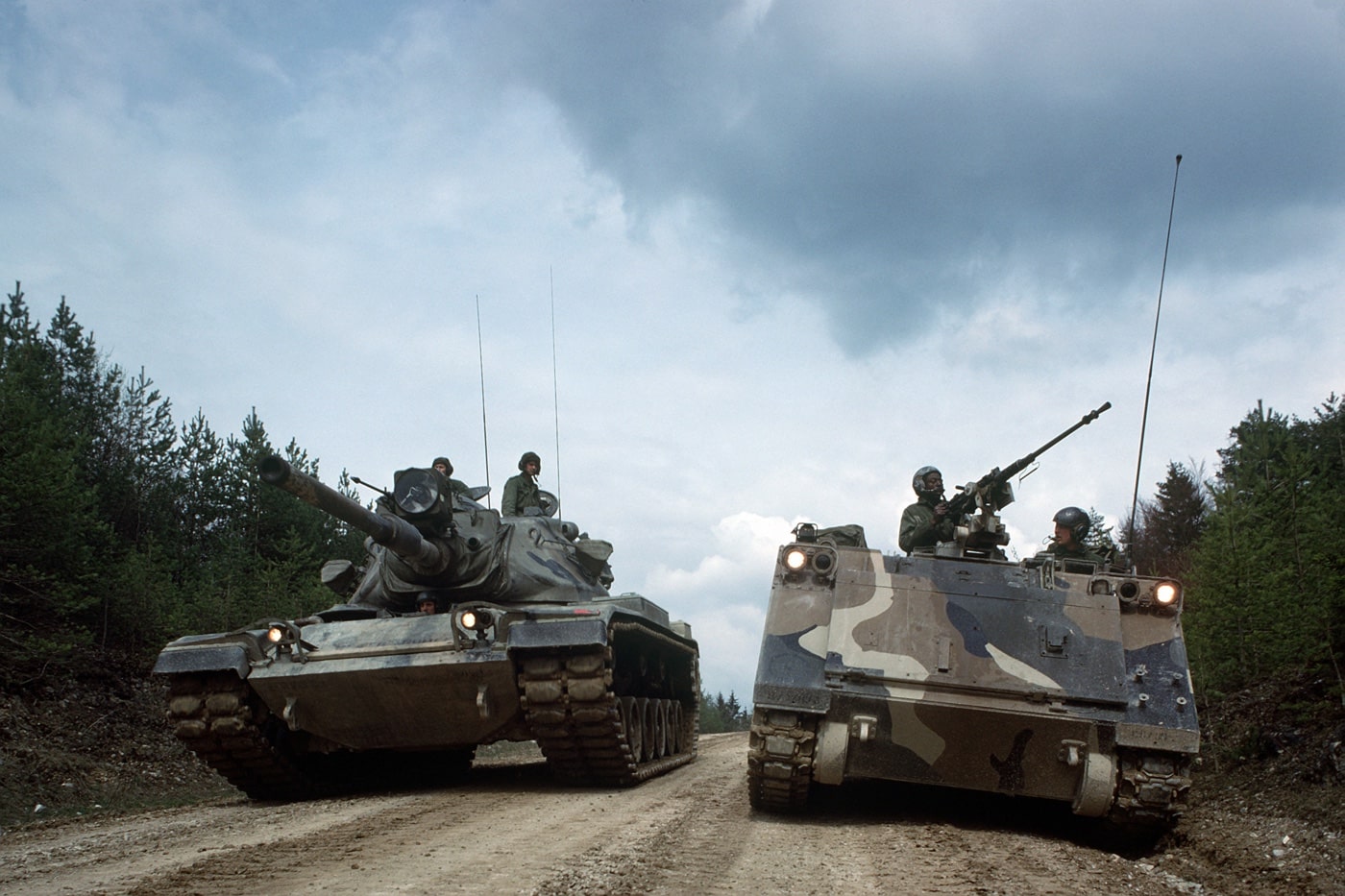 m113 apc and m60 tank