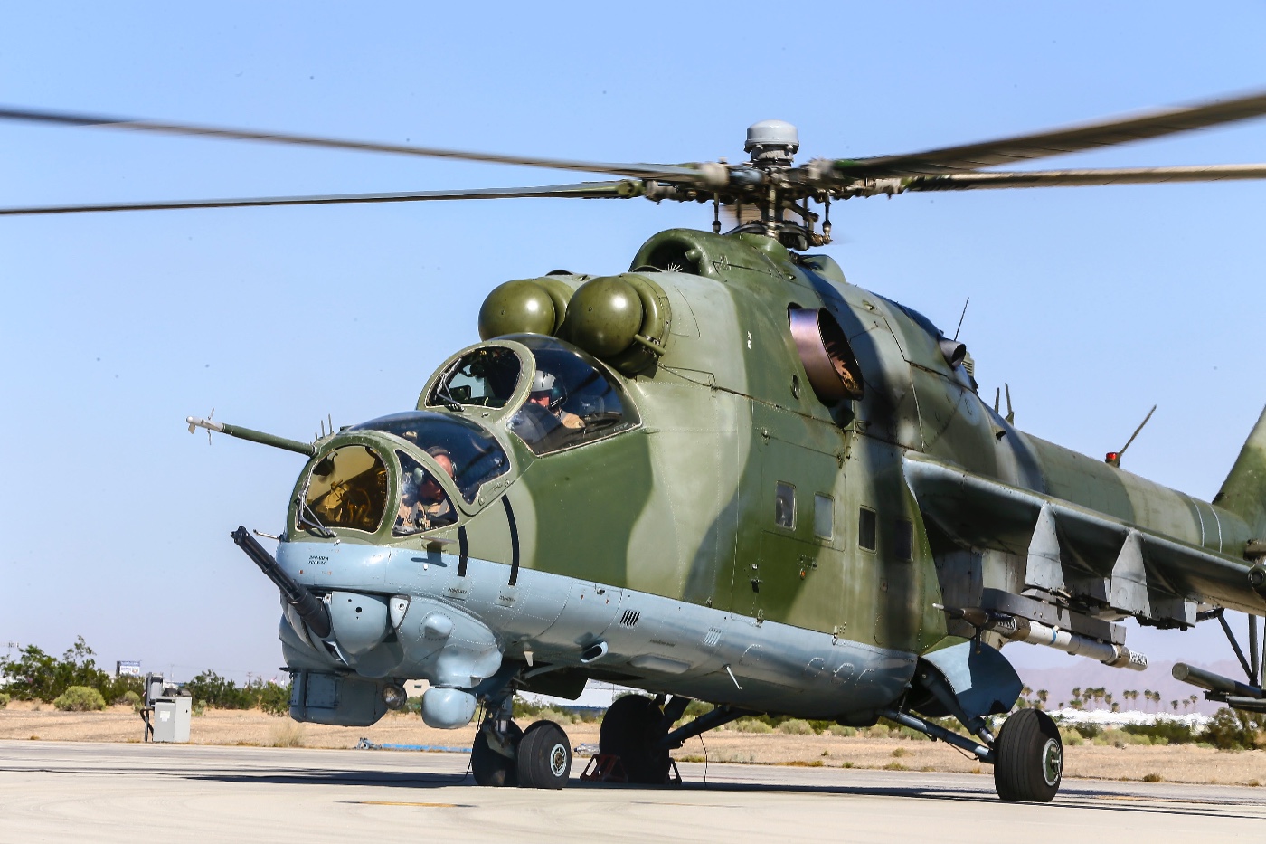 usmc pilot flying mi-24 hind