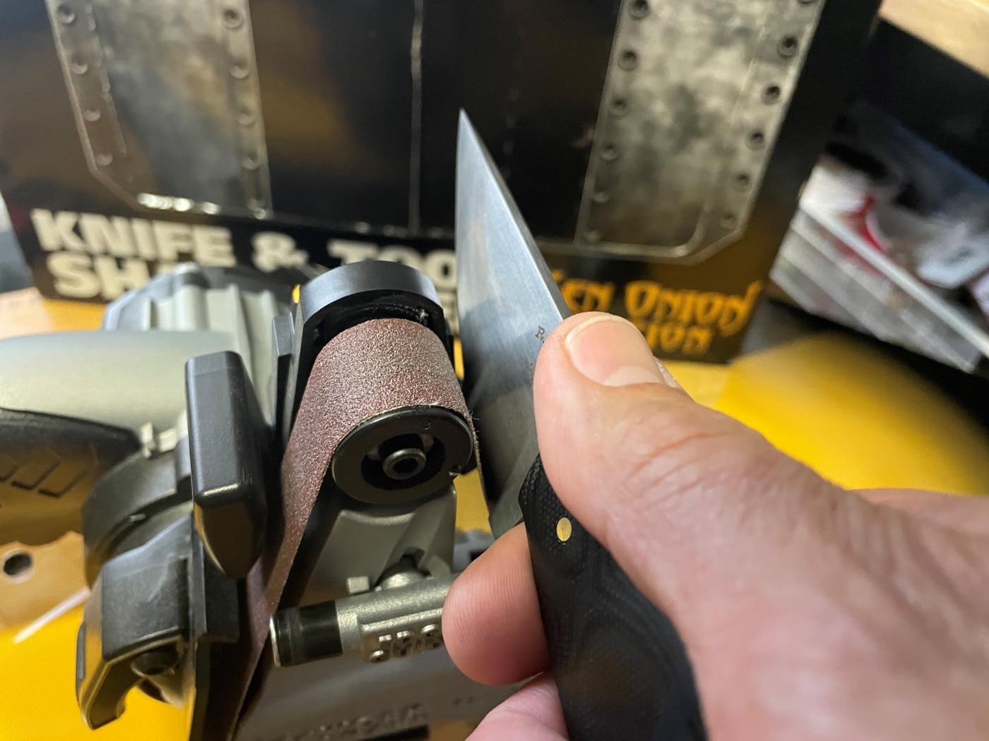 work sharp grind for putting edge on knife