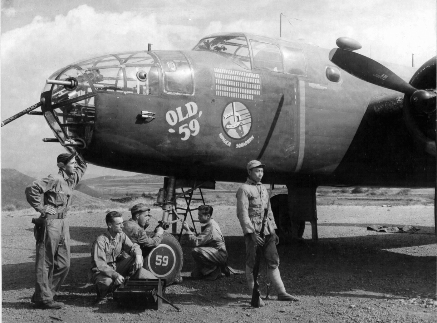 b-25 mitchell operating out of china