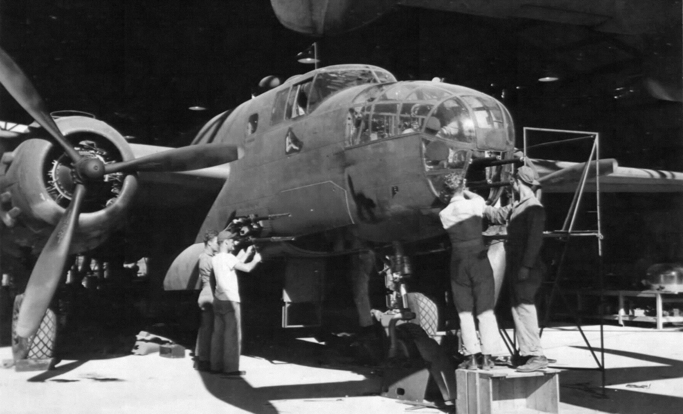 b-25 strafer field modification