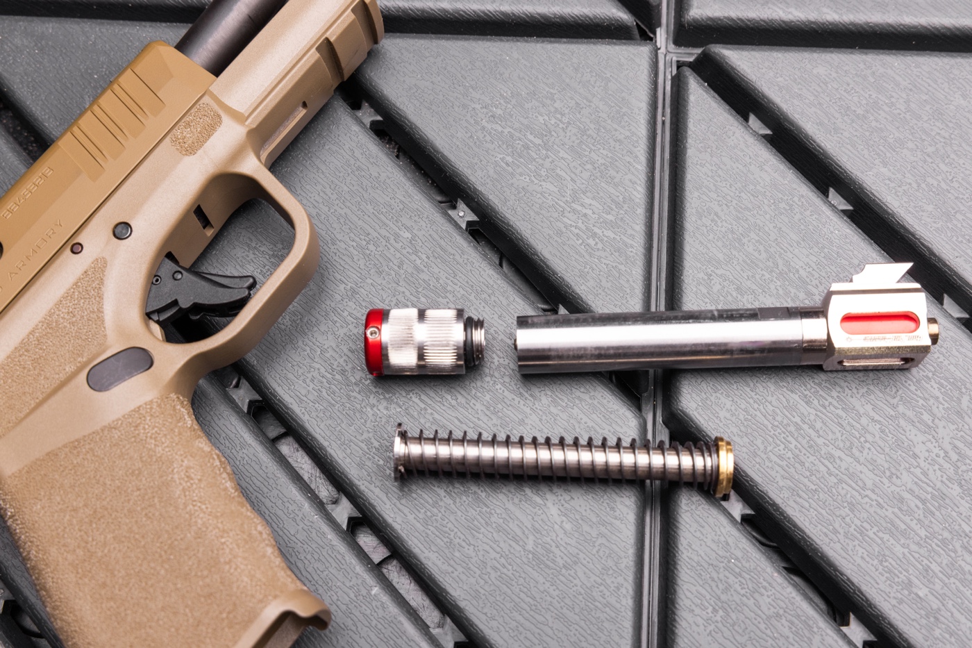 barrel and recoil spring for coolfire dry fire training system