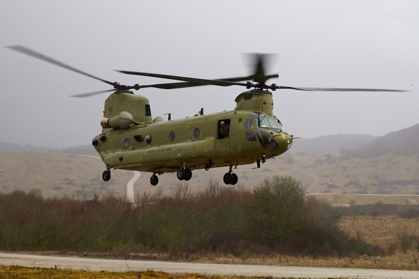 ch-47 black cat on training mission in germany