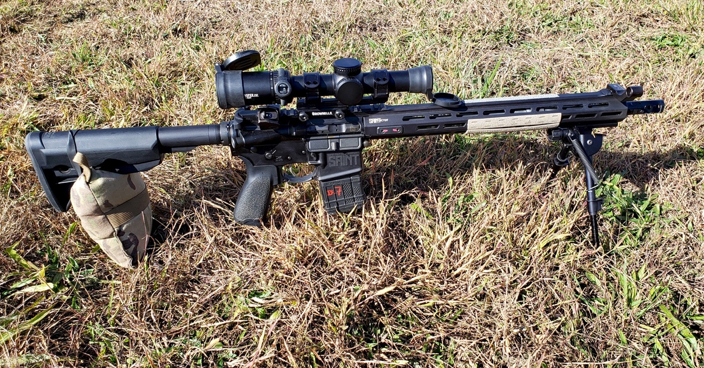 harris s-brm bipod on springfield saint