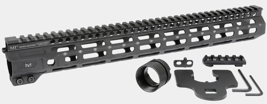 Midwest Industries Combat Rail One Piece Free Float Handguard, M-Lok