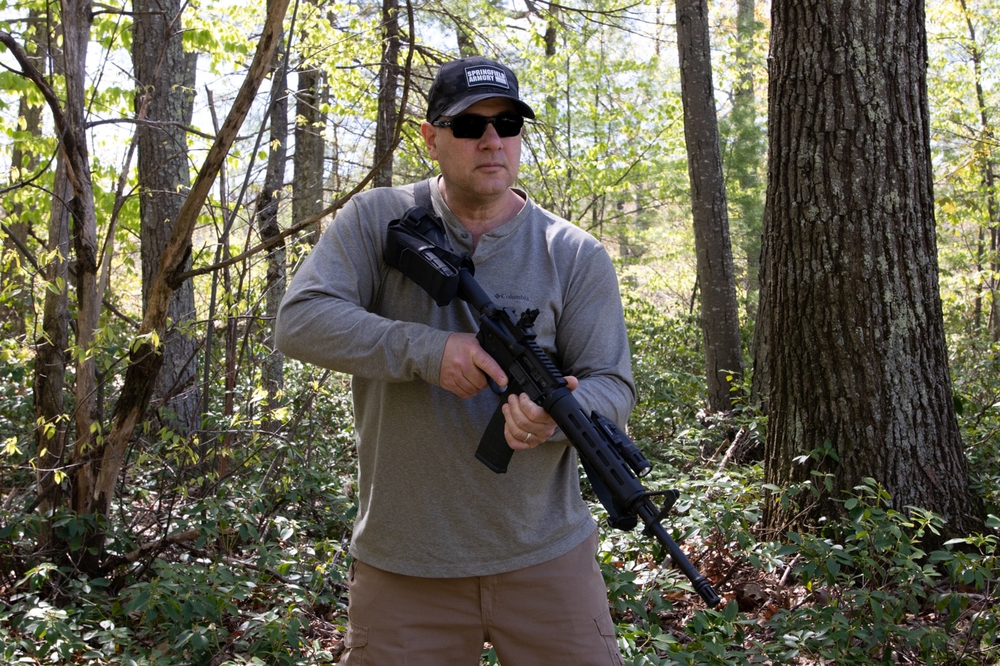 the author with the saint b5 m-lok rifle