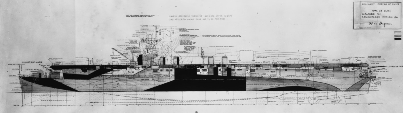 us navy ship camouflage ww2