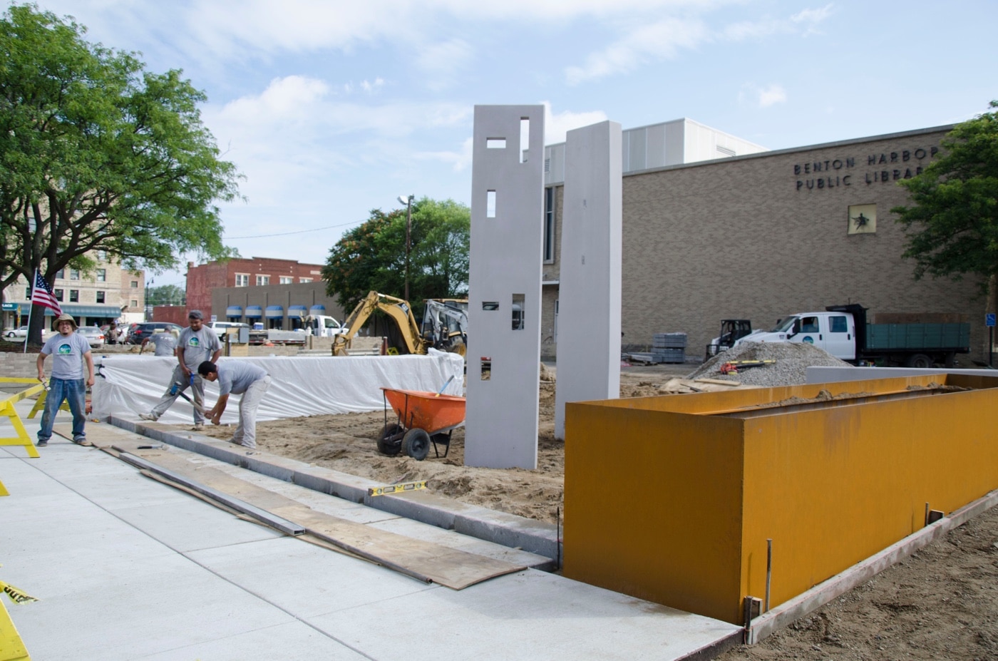 building the memorial