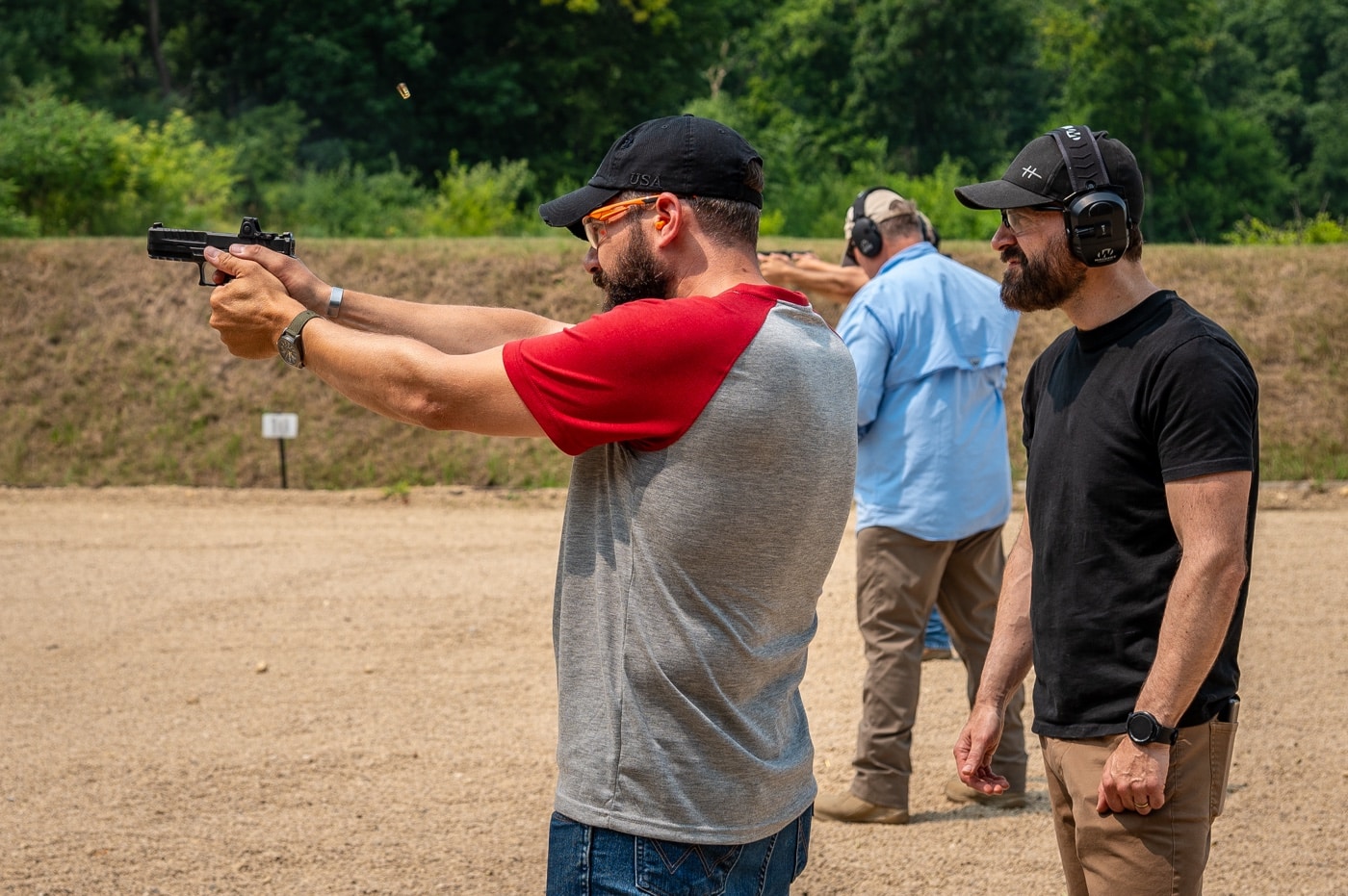 shooting the springfield echelon at the motoschutzen event