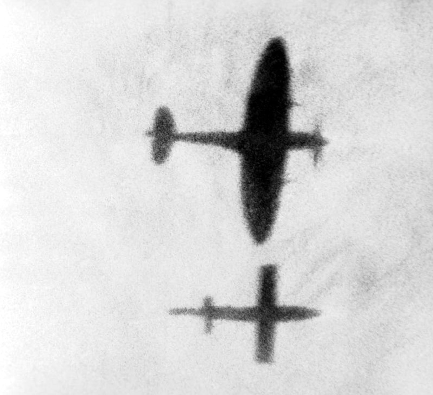 spitfire pilot tips wing of v-1 bomb mid-flight