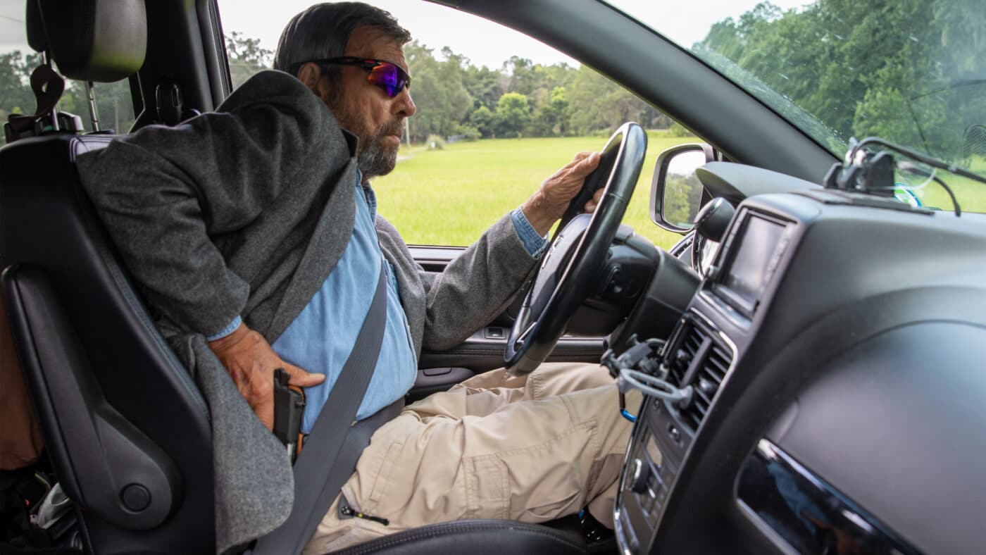 tips for on body concealed carry in a car