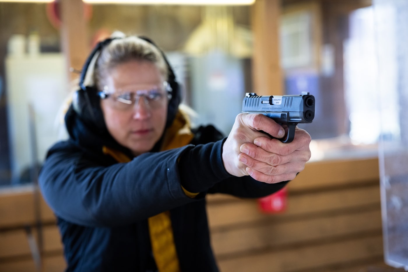 woman at shoot united training class