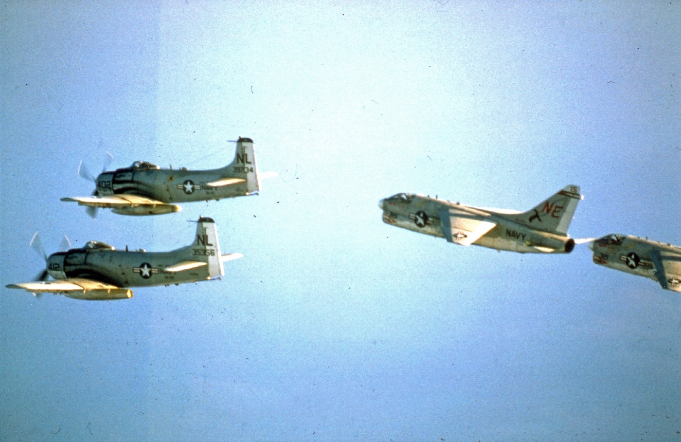 a-1 skyraiders and a-7 corsairs in vietnam war