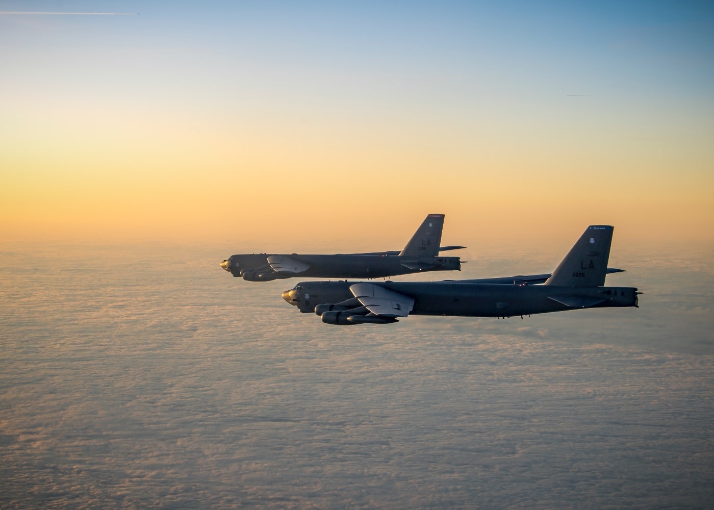 b-52 bombers over baltic sea