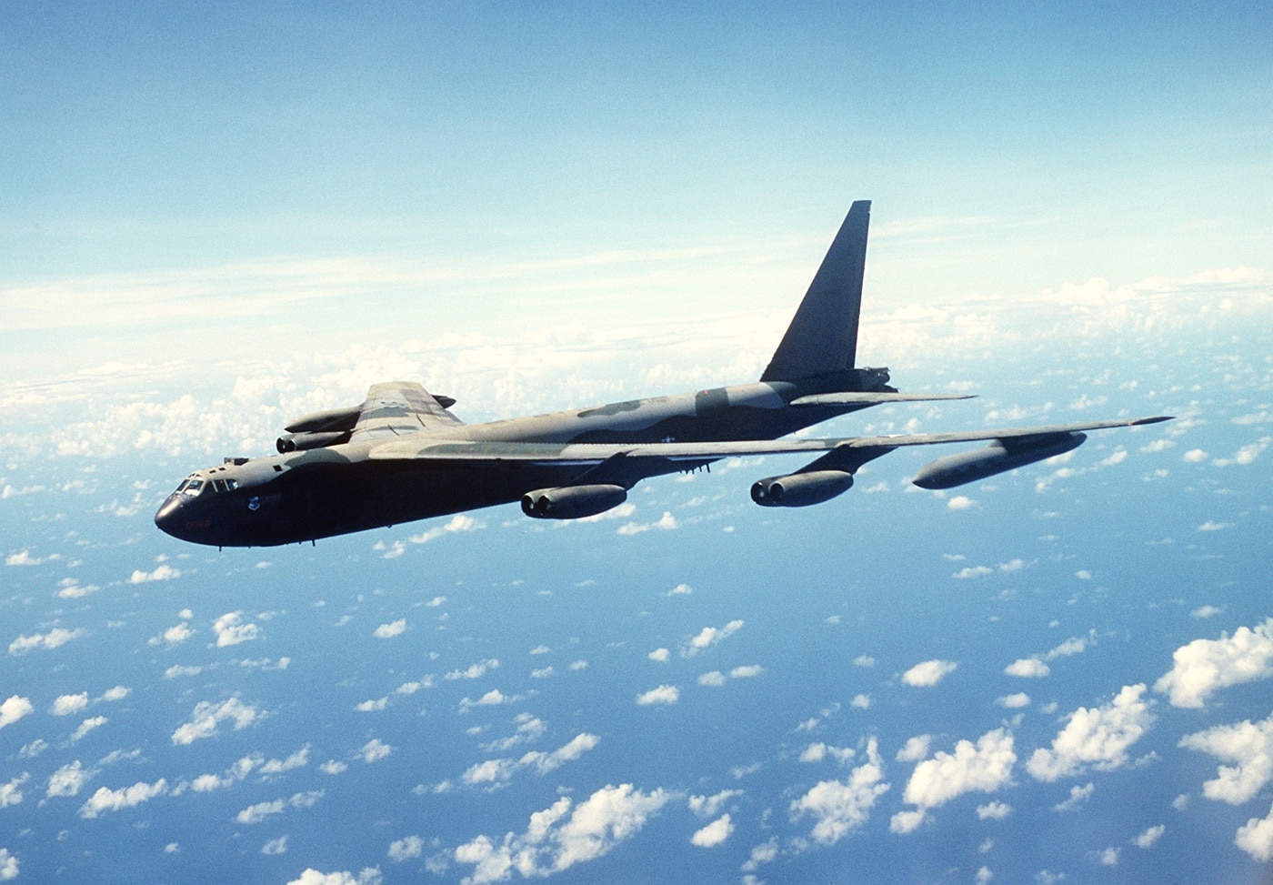 b-52 in flight over south korea