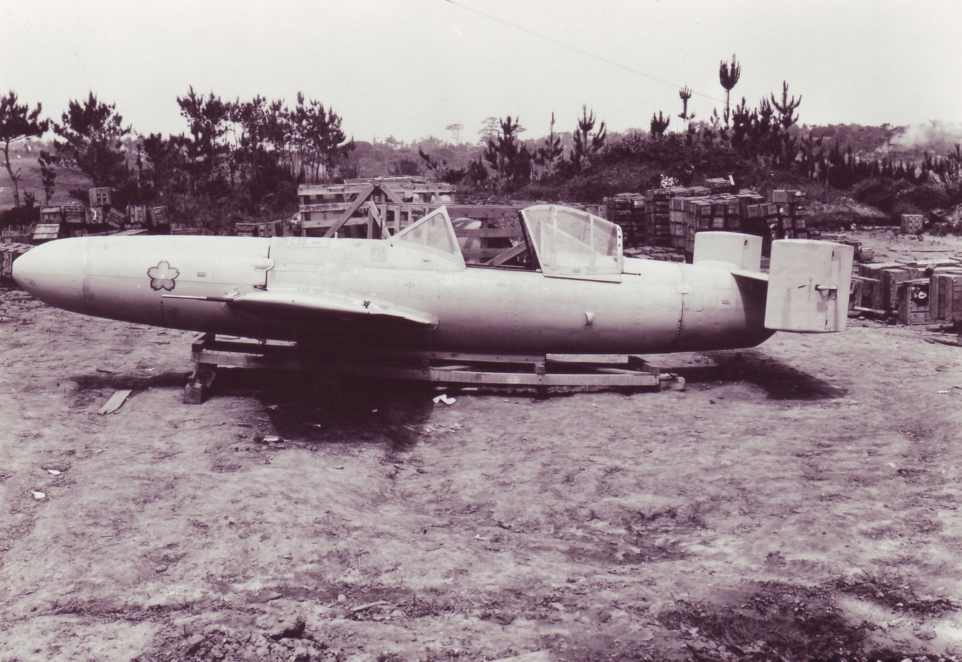 captured mxy-7 ohka on okinawa