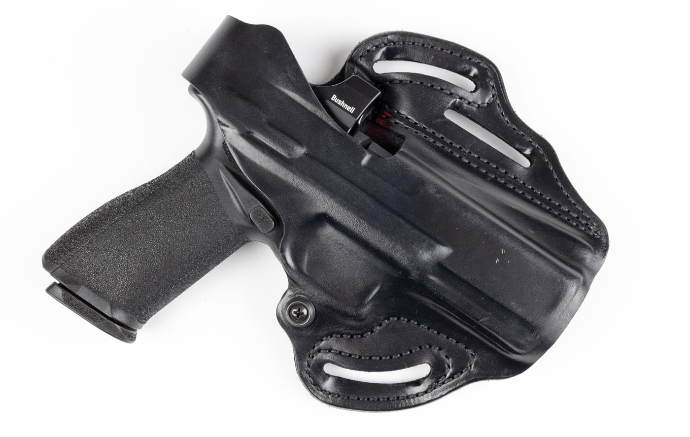 thumbnail image 2 of Tactical Scorpion Gear Leather OWB Holster – Fits Glock 48, Thumb Break, 3-Slot 2 of 2
