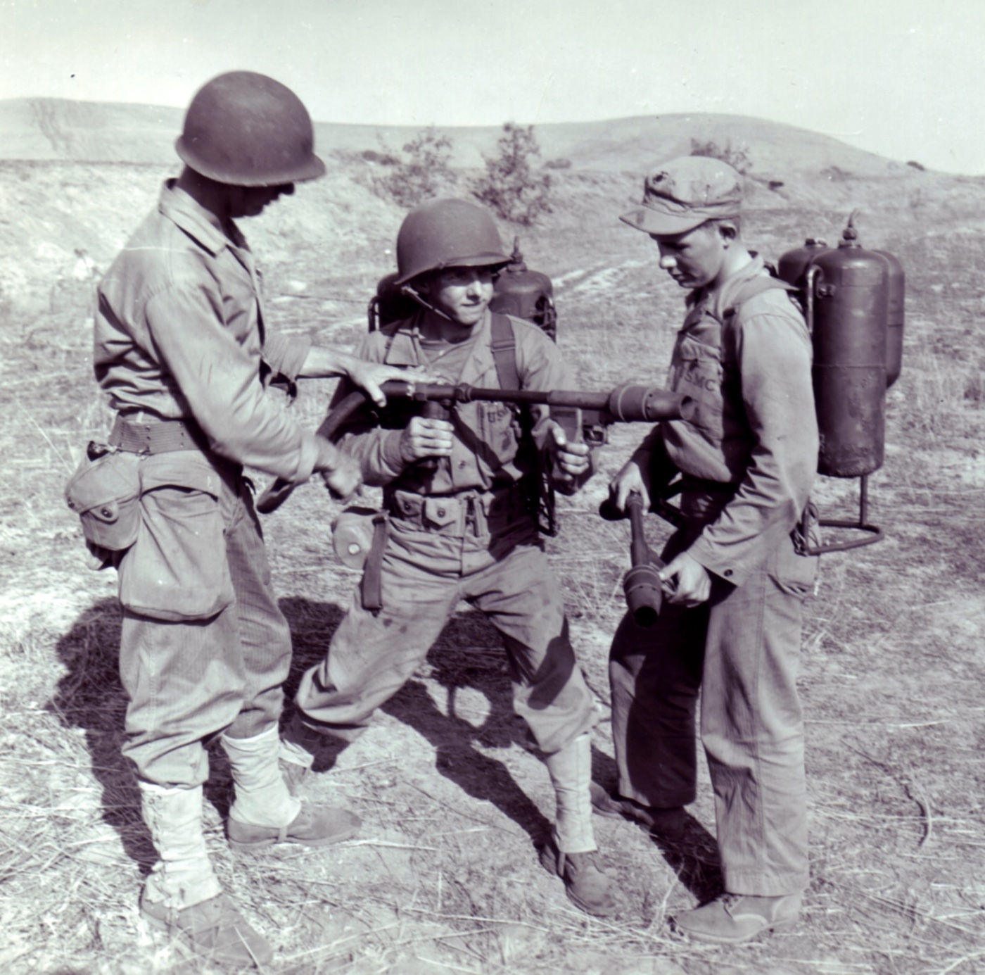 flamethrower training at camp pendleton