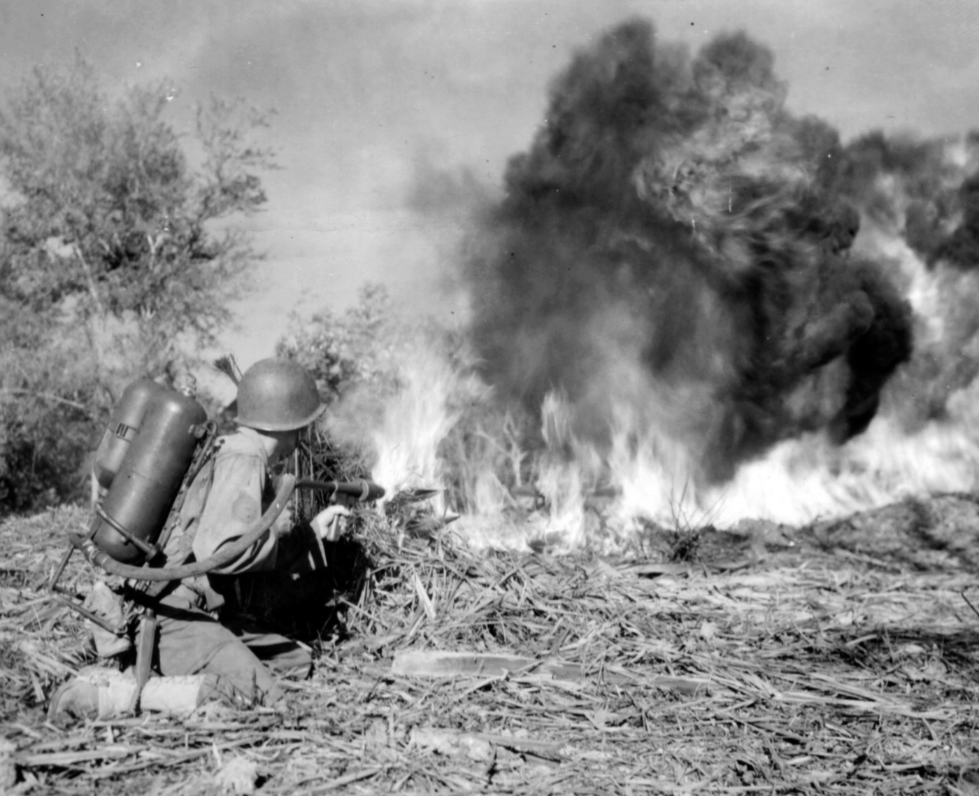 flamethrower used on luzon